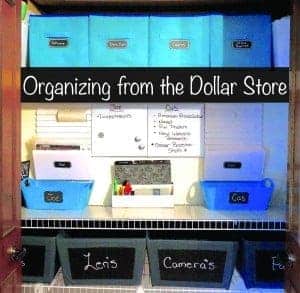 organizing from the dollar store