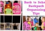 Back to School Backpack Organizing Tips