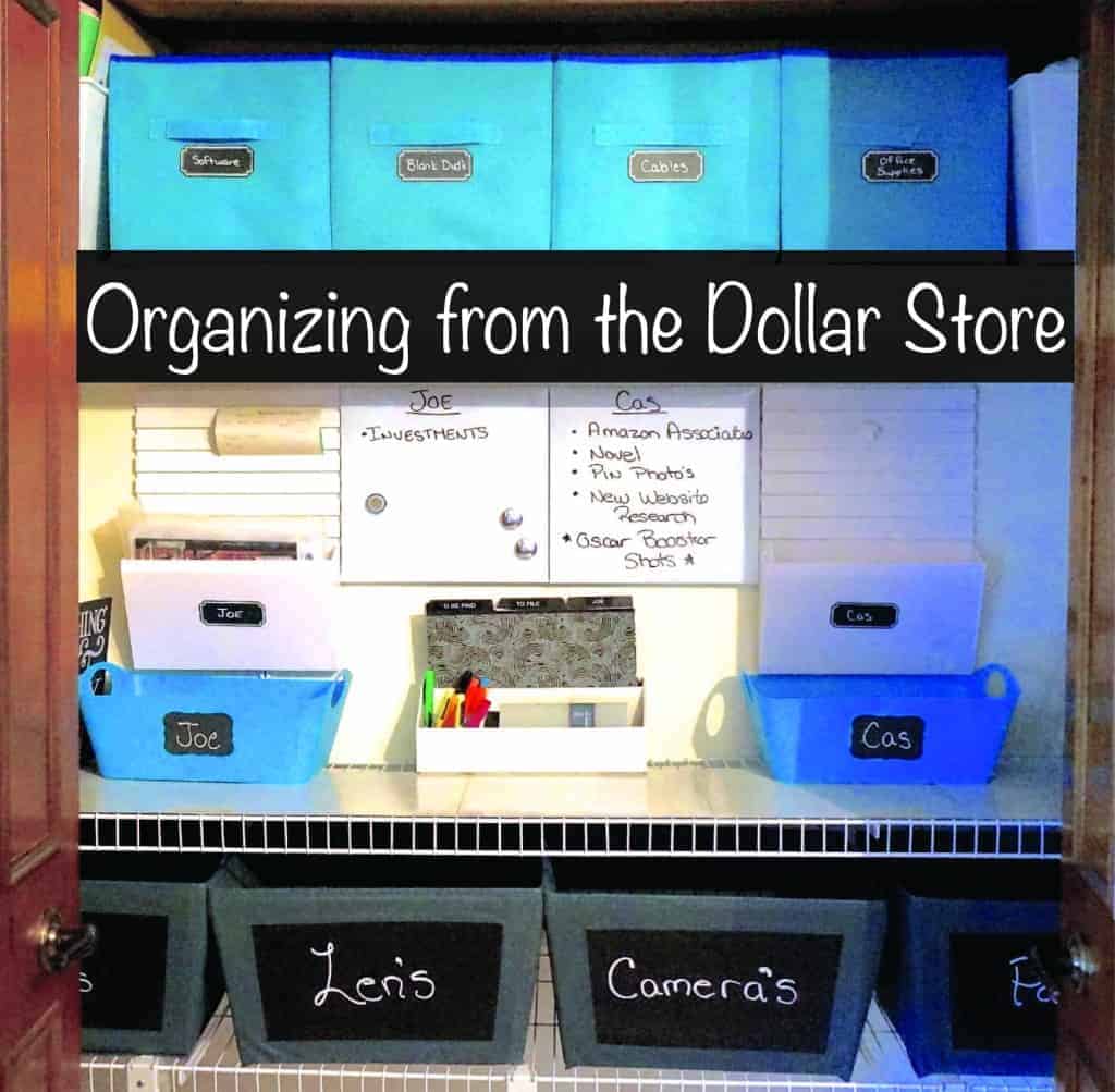 Organizing with Bins from the Dollar Store!