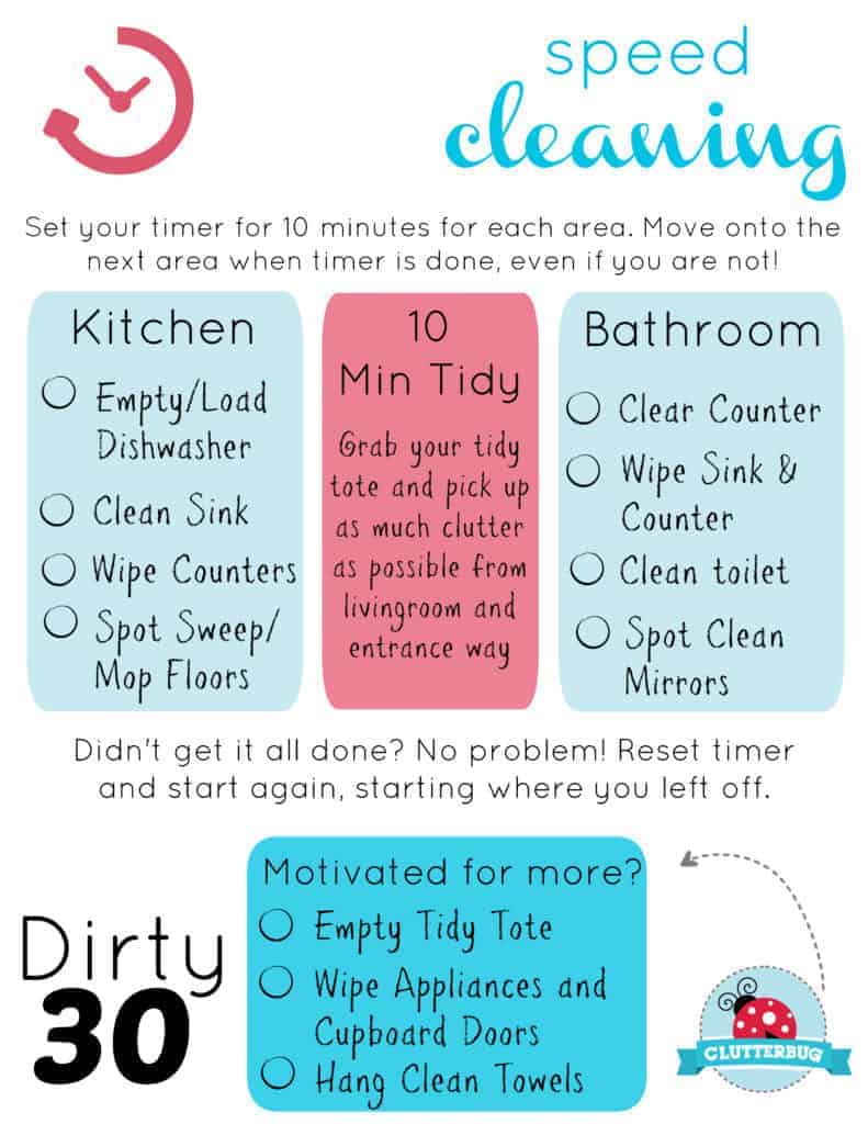 Dirty 30 Speed Cleaning Routine 