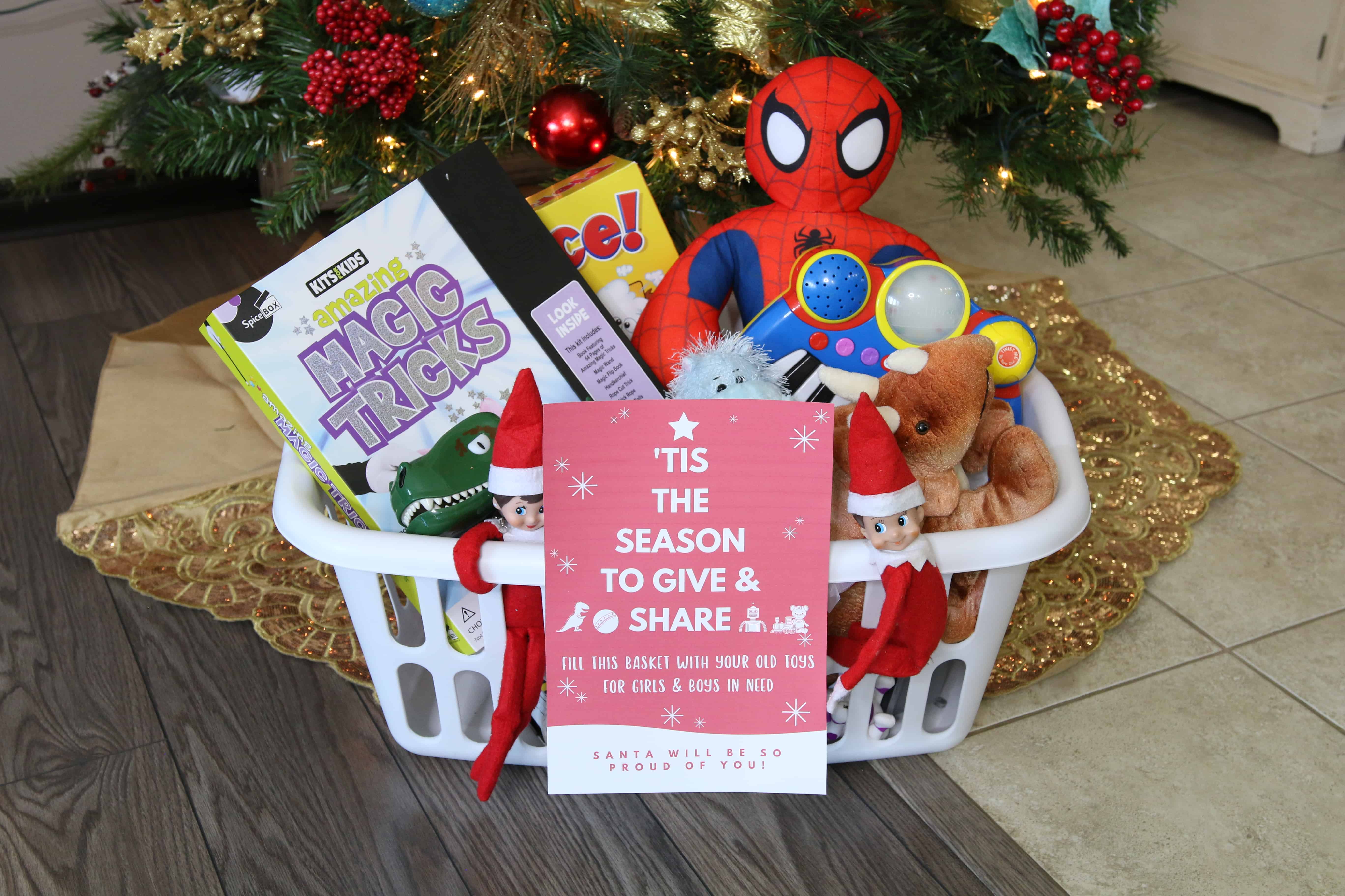 Declutter and Give back with your Elf on the Shelf!
