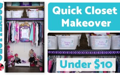 Quick Closet Makeover for Under $10!