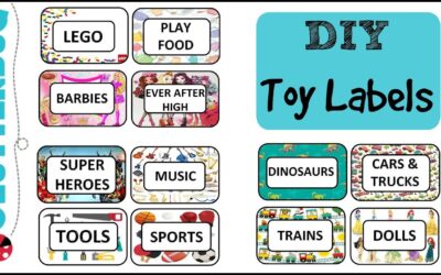 How to make FREE DIY custom labels for toy storage