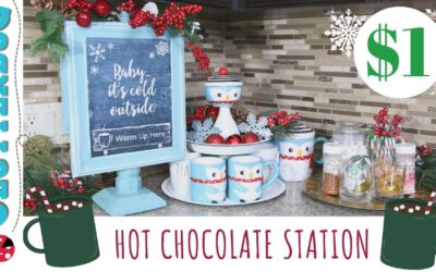 2019 Christmas Tablescapes Collab : DIY Hot Chocolate Station