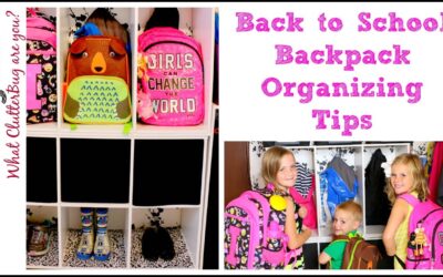 Back to School Backpack Organizing Tips