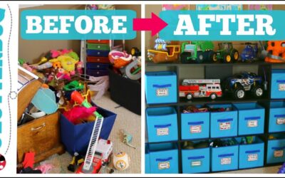How to Organize Toys – Messy Monday – Before and After Toy Organization