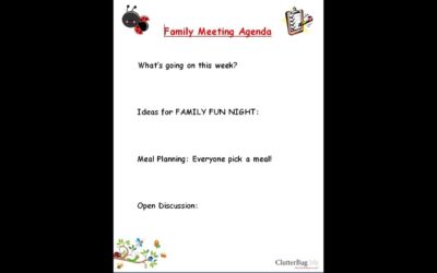 Get Organized with a Family Meeting