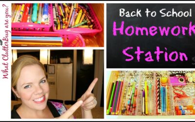 Back to School Homework Station