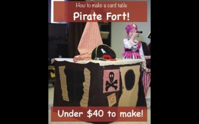 Fun Kids Craft – How to make a Card Table Pirate Ship Fort