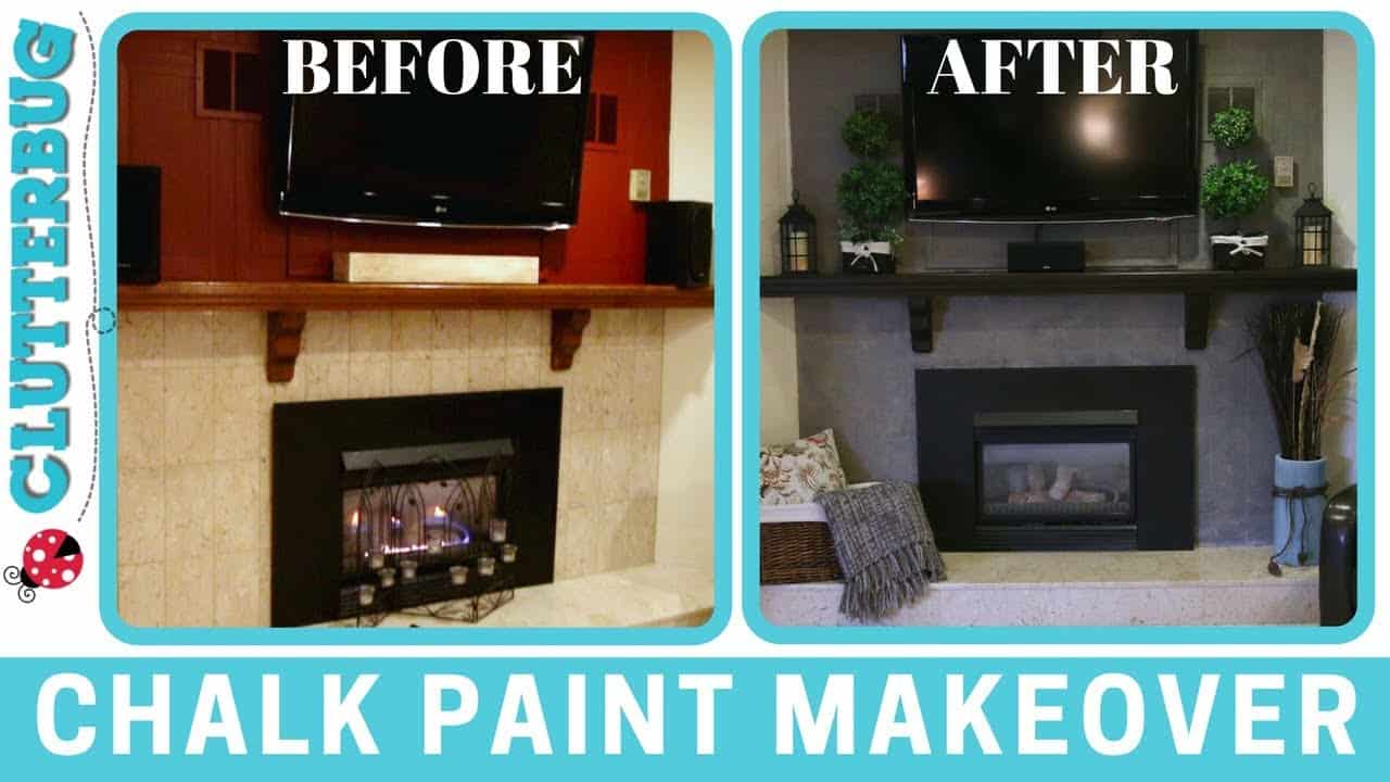 Easy Chalk Paint Makeover - Before and After - Clutterbug
