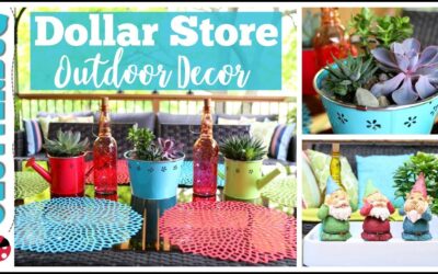 Outdoor Patio Decor Ideas from The Dollar Store!