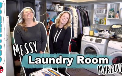 Messy & Cluttered Laundry Room Makeover 😱🤔😍