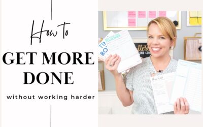 LIFE ORGANIZATION 101 ** Get More Done **