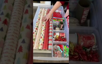 Create a Gift Wrapping Station for Easy Wrapping Needs!